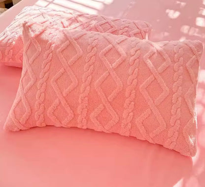 あったか冬用 枕カバー　2点セット