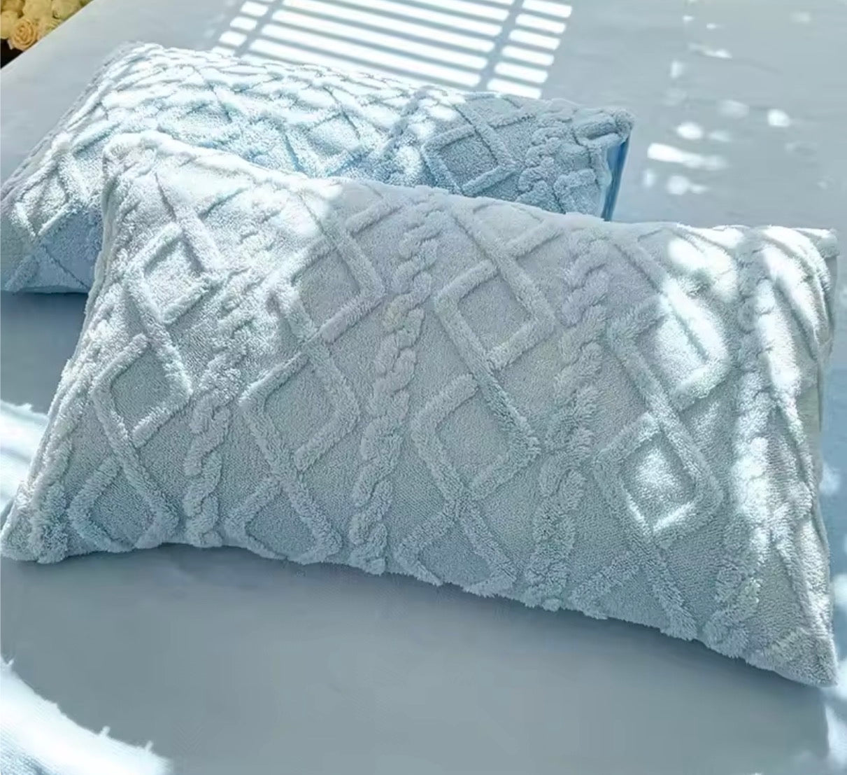 あったか冬用 枕カバー　2点セット