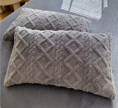 あったか冬用 枕カバー　2点セット