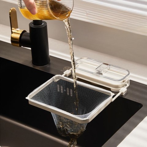 シンク用吸盤フィルターホルダー｜排水口ゴミ受けスタンド