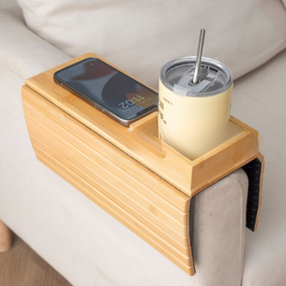 竹製折りたたみソファトレイ